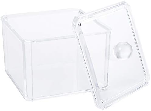Hedume 4 Pack Swabs Dispenser Holder, 15 Oz Clear Acrylic Canister Set - Image 3