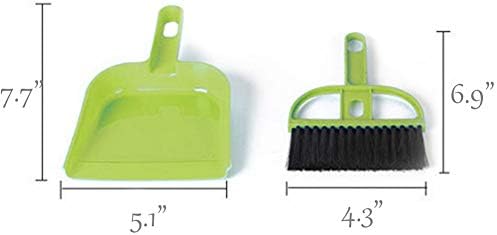 SEIS 3 Pack Hamster Mini Dustpan and Broom Set Guinea Pig Classical Besom - Image 2