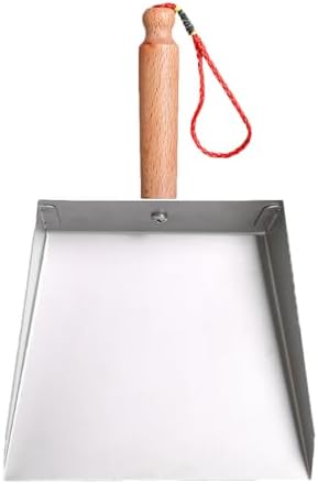 Beaupretty Stainless Steel Small Dustpan Short Handle Metal Dust Pan by Beaupretty