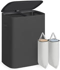 SONGMICS Laundry Hamper with Lid, 160L Double Laundry Basket, Steel Frame by Unknown
