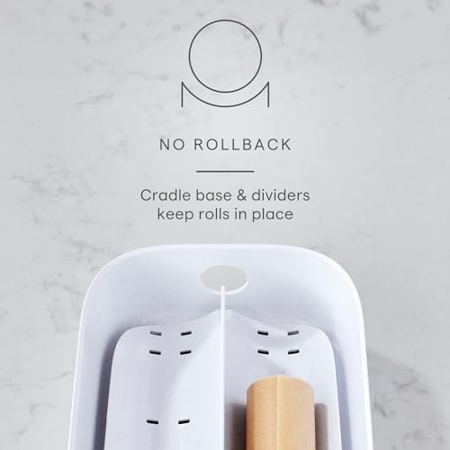 YouCopia StoraRoll Food Wrap Dispenser 2-in-1, Aluminum Foil Wrap Organizer - Image 4