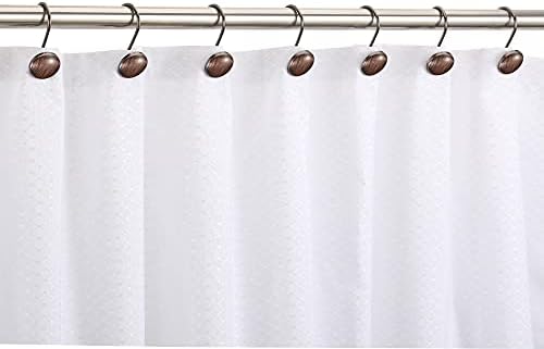 CHICTIE Bronze Shower Curtain Hooks Rings, Oil Rubbed Metal Rust Resistant - Image 5