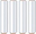 18in Stretch Wrap Roll, Heavy Duty 1500ft Shrink Wrap, Pallet Wrap 4 Pack by Elxrict