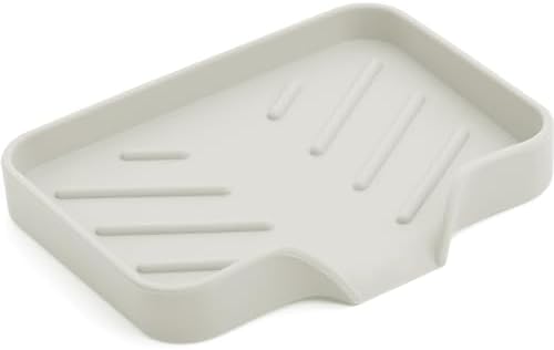 Sponge Holder with Drain Spout for Kitchen Sink, Dish Sponge Tray by Metopets