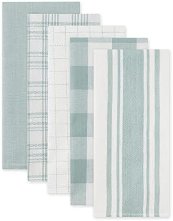 DII Basic Kitchen Large Cotton Dishtowel Set of 5 - Image 2
