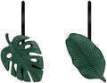 Tropical Leaf Decorative Shower Curtain Hooks, Monstera Deliciosa Strelitzia by Sunlit