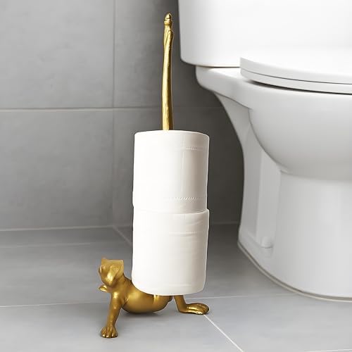 Frog Paper Towel Holder 16.5'' Cast Iron Paper Towel Holder Funny Toilet Paper - Image 4