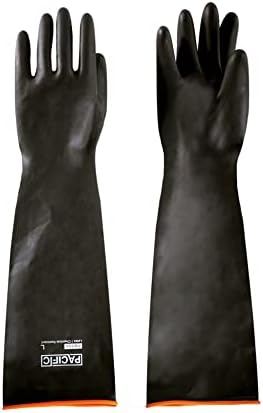 PACIFIC PPE 22 Inch Latex Chemical Resistant Gloves, Heavy Duty, Waterproof by PACIFICPPE