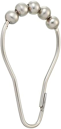 Moen SR2100BN Shower Curtain Rolling Rings, Brushed Nickel by Moen
