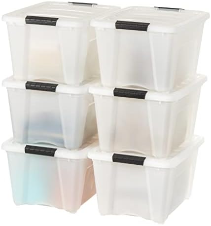 IRIS USA 6-Pack 32 Quart Storage Bins by IRISUSA