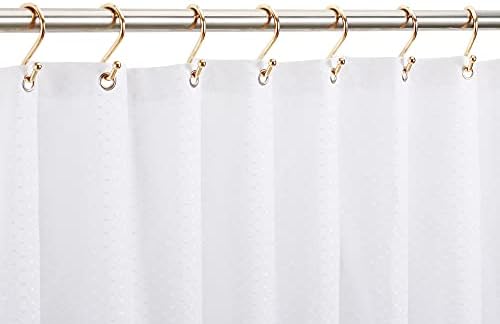 Gold Shower Curtain Rings Hooks, Premium Metal Rust Resistant S Shaped ​Hooks - Image 5