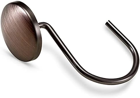 CHICTIE Bronze Shower Curtain Hooks Rings, Oil Rubbed Metal Rust Resistant - Image 3