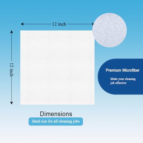Microfiber Cleaning Cloths, Ultra Absorbent Lint Free Towels - Image 2