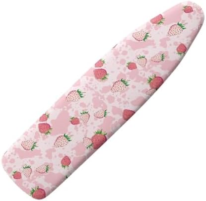 Pink Strawberry Padding Ironing Board Covers Easy to Install Stain Resistant by Darisoco