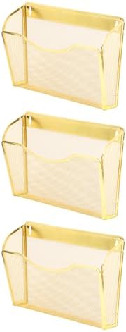 EASEPRES 3 Single Pocket Mesh Hanging File Organizer, Vertical Wall Mounted by EASEPRES