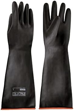 PACIFIC PPE 18 Inch Latex Chemical Resistant Gloves, Waterproof, Heavy Duty by PACIFICPPE