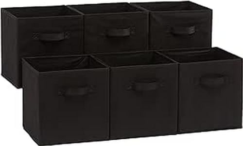 Amazon Basics Collapsible Fabric Storage Bins Organizer by AmazonBasics