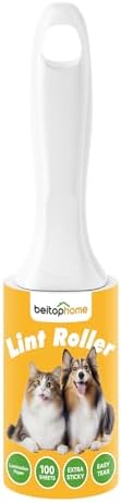 Extra Sticky Lint Roller for Pet Hair, 100 Sheets, 1 Handle by Beitophomepet%60sfamily