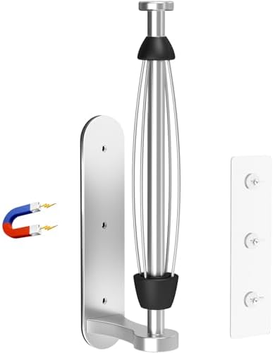 Magnetic Paper Towel Holder for Fridge, One-Hand Tear, Fits Mega Rolls by SWAITEE