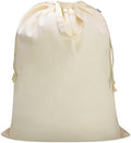 Canvas Laundry Bag 33"Wx 35"H, Extra Large Heavy Duty Hamper Liner, XL Beige by CALACH