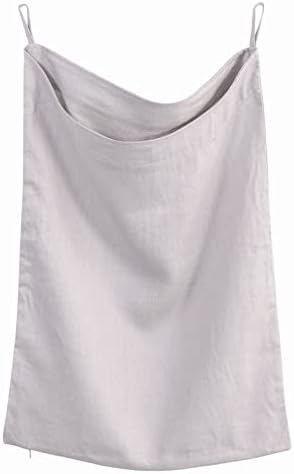 Amazhiyu Pure Linen Over The Door Laundry Hanging Hamper Bag by Amazhiyu