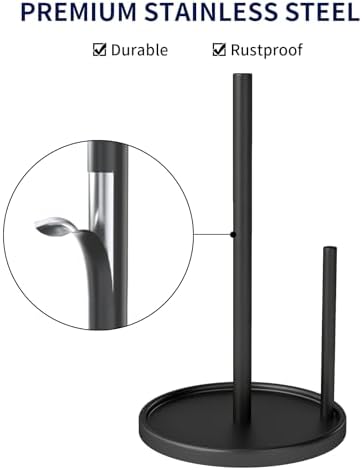 Jesginboo Paper Towel Holder Countertop, Paper Roll Holder - Image 4