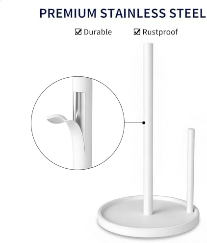 Jesginboo Paper Towel Holder Countertop, Paper Roll Holder - Image 4
