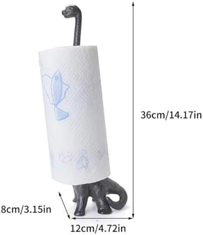 Cast Iron Dinosaur Paper Towel Holder - Image 5