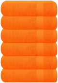 GLAMBURG Ultra Soft 6-Piece Hand Towel Set 16x28-100% Ringspun Cotton by GLAMBURG