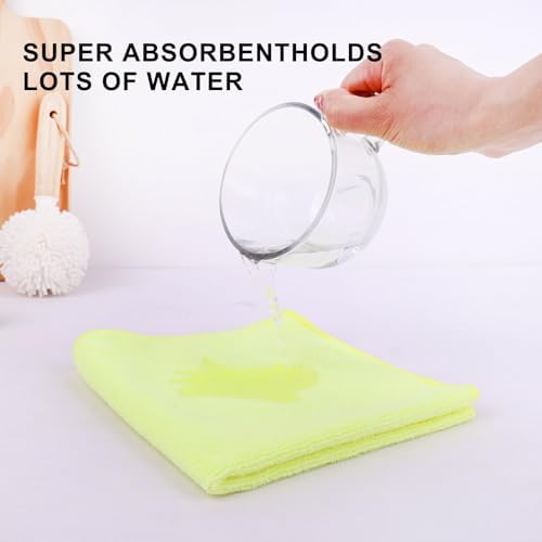 Tricol Clean Microfiber Cleaning Cloth, 12 Pack Ultra-Thick Cleaning Rags - Image 4
