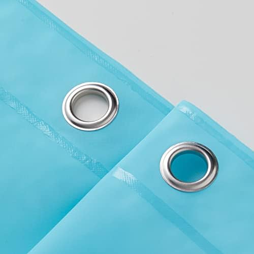 EHZNZIE Aqua Shower Curtain Liner 72x72, PEVA Waterproof Bath Curtain, No - Image 6
