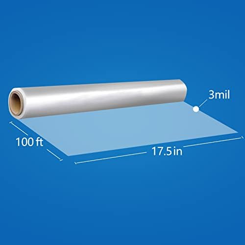 JOYIT Clear Cellophane Wrap Roll 100ft X 17.5in, 3 Mil Thick - Image 2
