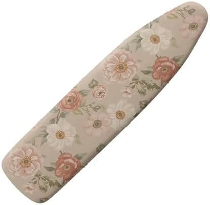 Floral Print Ironing Board Cover, Stretch Scorch Resistant Padding Elastic Edge by Oamsistay