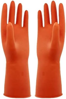 Heavy Duty Rubber Hand gloves for Dishwashing, kitchen cleaning by PEAKHILL