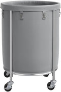 ELYKEN Laundry Basket with Wheels, Round Rolling Laundry Hamper by ELYKEN