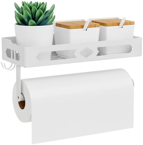 White Paper Towel Holder Wall Mount by GAGUIUP