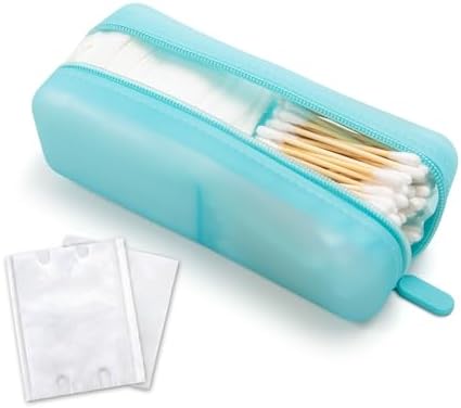 Cotton Pad Swab Travel Case, 2-in-1 Waterproof Organizer by VisFresh