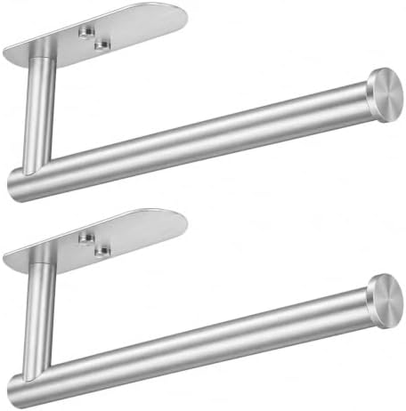 VAEHOLD Adhesive Paper Towel Holder Under Cabinet Mount, Wall Mounted Paper by VAEHOLD