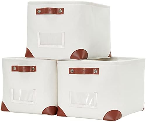 DECOMOMO Storage Bins, Large Fabric Storage Baskets by DECOMOMO