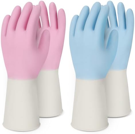 Household Rubber Gloves Non-Slip Dishwashing Cleaning by HOLDZERO-