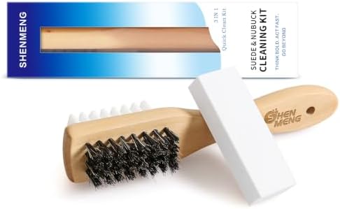Suede & Nubuck Shoe Cleaner Kit, 2-in-1 Suede Brush & Eraser by Unknown