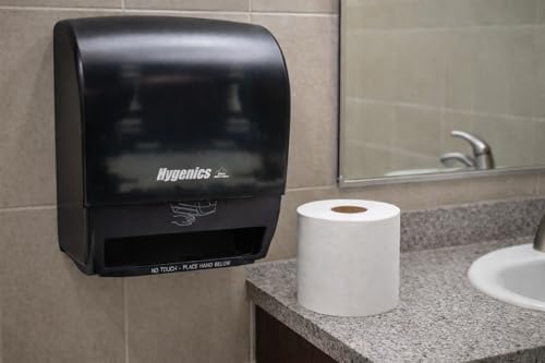 Sierra Hygenics Hardwound White Towel Kit, 6 Rolls & Hands-Free Dispenser - Image 7