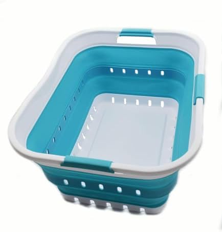 SAMMART 42L Collapsible Plastic Laundry Basket by SAMMART