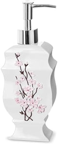 Creative Scents Vanda White Soap Dispenser Bathroom Countertop Lotion Pump by CreativeScents