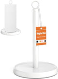 White Paper Towel Holder Countertop, Stainless Steel, Paper Towel Holder Stand by Awarmhome