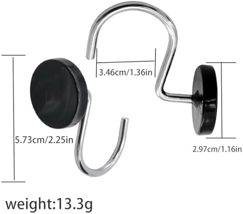 J&V TEXTILES Shower Curtain Hooks Rings, Rust Resistant Metal Double Glide - Image 3