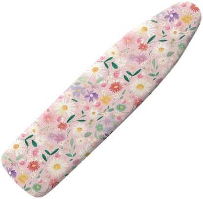 Pink Floral Print Ironing Board Cover by Darisoco