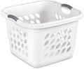 PEtbon 1.5 Storage Bushel Square Laundry Basket Plastic, Laundry Hamper White by Unknown