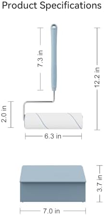 Large Lint Roller for Furniture, Pet Hair, Extra Sticky, 6.3'' Giant Lint Roller - Image 2