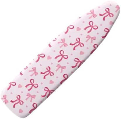 Pink Bow Heart Ironing Board Cover Standard Ironing Board Cover by Darisoco